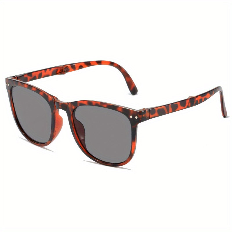 Foldable Square Frame Sunglasses Portable Outdoor Glasses UV400