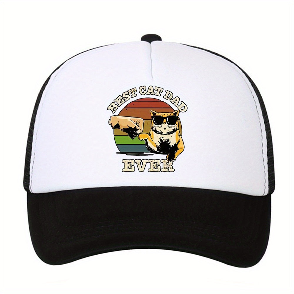 Sunshade Baseball Cap Print Hip hop Sun Hat Mesh Hat
