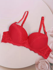 Full Coverage Lace Push Up Bra