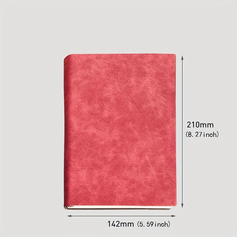 A5 Retro Sheepskin Notebook Soft Leather Business Record Book