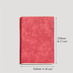 A5 Retro Sheepskin Notebook Soft Leather Business Record Book