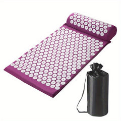 Acupressure Massage Mat and Pillow Set Relieve Back and Neck Stress