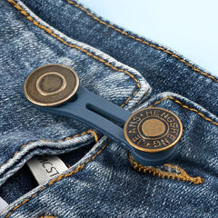 3pc Pants Extender Button Metal Retractable Waistband Unisex Jeans Collars Cuffs
