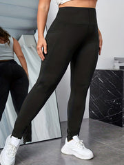 Sports Pants Women's High Rise Skinny Trousers With Phone Pockets