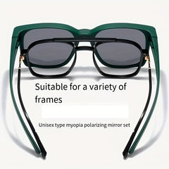Vintage Square Frame Sunglasses for Men UV Protection