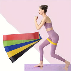 5pcs Yoga Resistance Band Fitness Elastic Stretch Belt Exercise Training