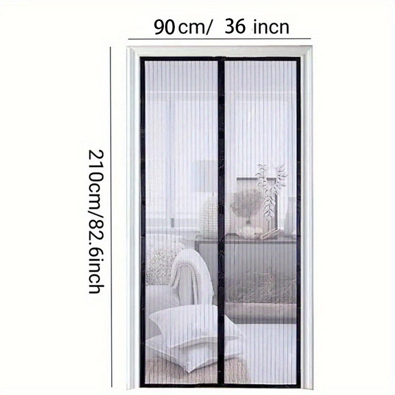 Magnetic Screen Door Self Sealing Mesh Partition