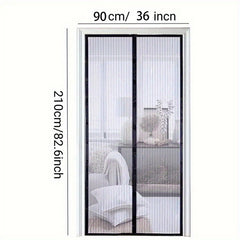 Magnetic Screen Door Self Sealing Mesh Partition