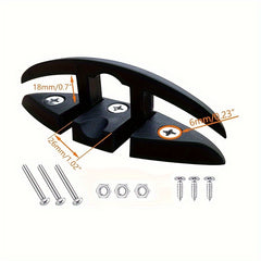 1pc 12 Folding Flip-up Dock Cleat Boat Marine Kayak Mooring Cleat