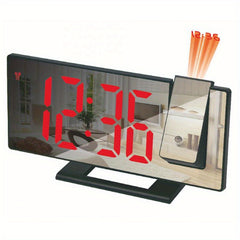 Large 3D Projection Alarm Clock with Mirror Display
