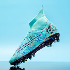 Boy's High Top Non Slip AG Football Cleat