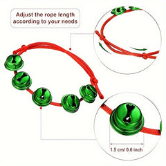 Christmas Bell Bracelet Jingle Bell Adjustable Holiday Fun Gift