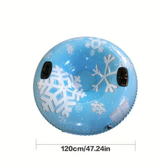 Winter Skiing Ring PVC Snow Sled Portable Snowboard Skiing Toy