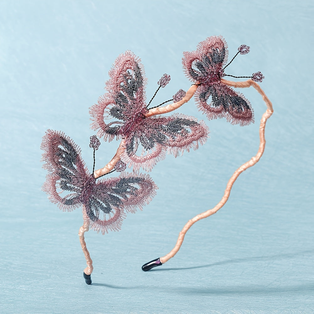 Vintage Butterfly Headband Boho Hair Accessory