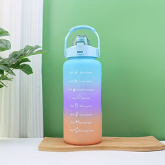 2000ml Gradient Sports Water Bottle with Straw and Lockable Lid
