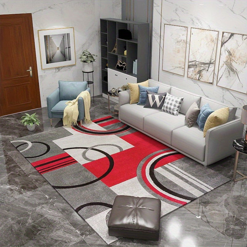 Modern Geometric Area Rug for Living Room Bedroom