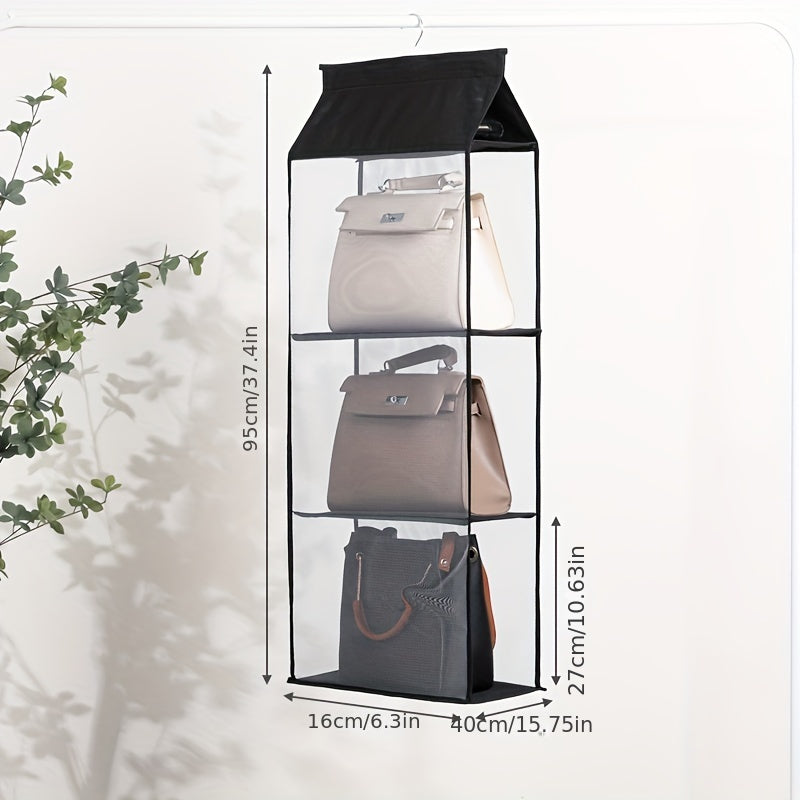 8 Pockets Hanging Bag Organizer Closet Wardrobe Storage Bag