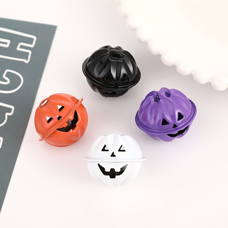 Halloween Funny Pumpkin Bell Pet Keychain DIY Jewelry Accessories Bag Hanger