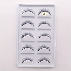5 Pairs 3D Fluffy False Eyelashes Natural Volume Thick Makeup Lashes