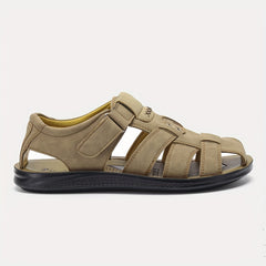 Men's Casual Solid Closed Toe Strap Sandals Outdoor Rubber Sole