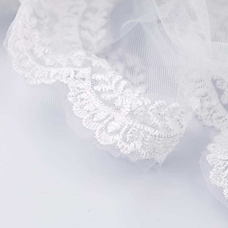 Lace Headdress Wedding Accessories Bride's Veil With Comb