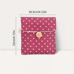 Girls Portable Sanitary Pad Bag Makeup Earphone Storage Coin Purse