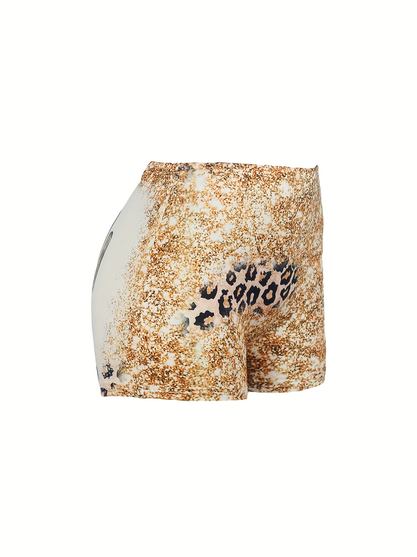 Horse Print Skinny Shorts for Women