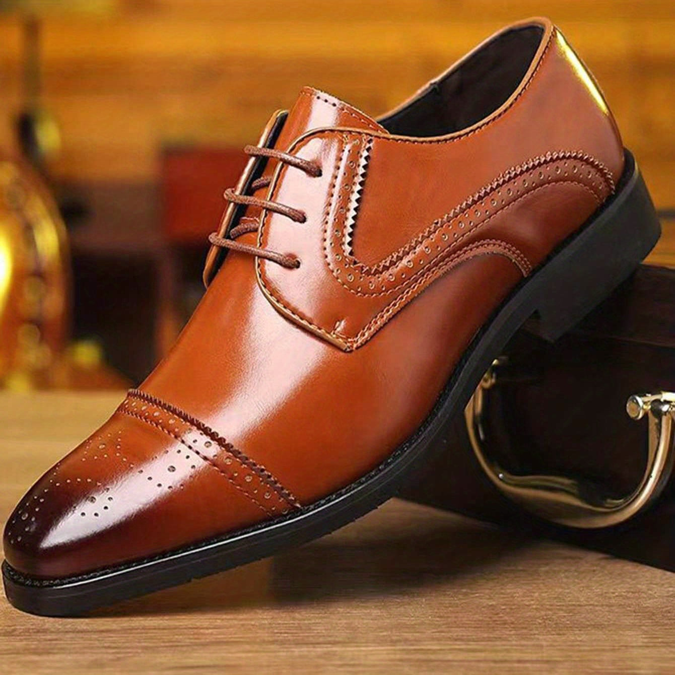 Men's Lace Up Dress Shoes Non Slip Formal Shoes