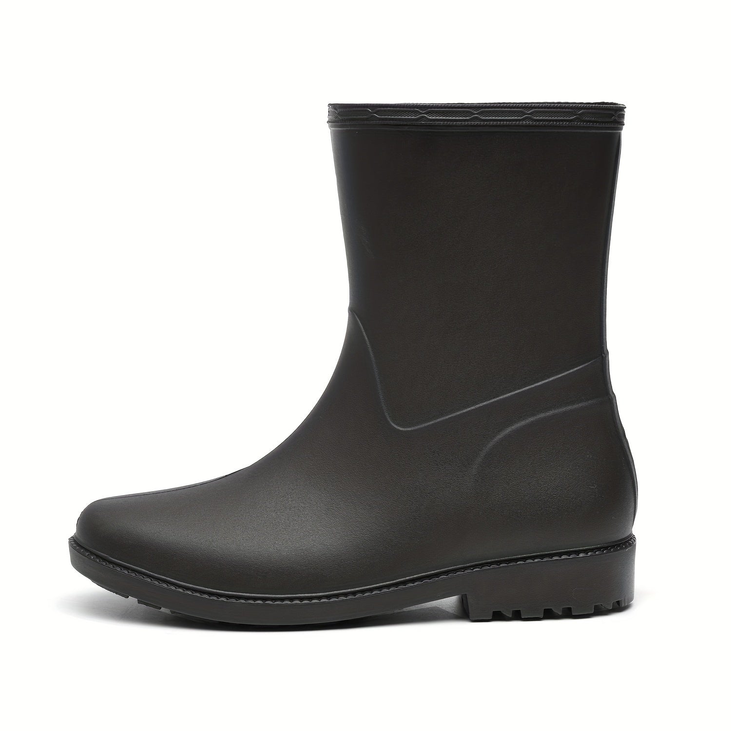 Women's Waterproof High Top Rain Boots Lightweight Solid Non slip