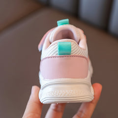 Girl's Mesh Breathable Sneakers Non Slip Soft Sole Shoes