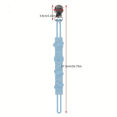 Pacifier Chain Link Stainless Steel Clip Anti Drop Chain