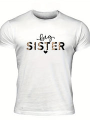 Men's Letter Print T-shirt Casual Comfy Crew Neck Tee