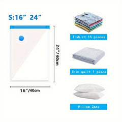 1PC Pump 1pc 4pcs Vacuum Storage Bags Space Save Compression Travel Seal Sacks