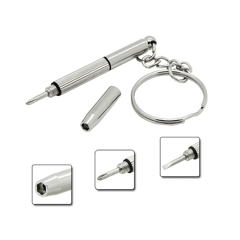 Portable Screwdriver Keychain for Glasses Repair