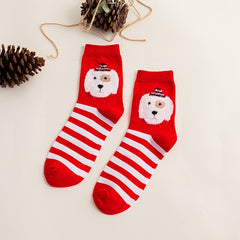 5 Pairs Soft Rabbit Pattern Socks Pack for Chinese New Year Women's Lucky Socks