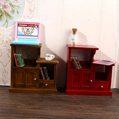 1/12 Dollhouse Storage Cabinet Display Rack Drawer Chest Home Decor