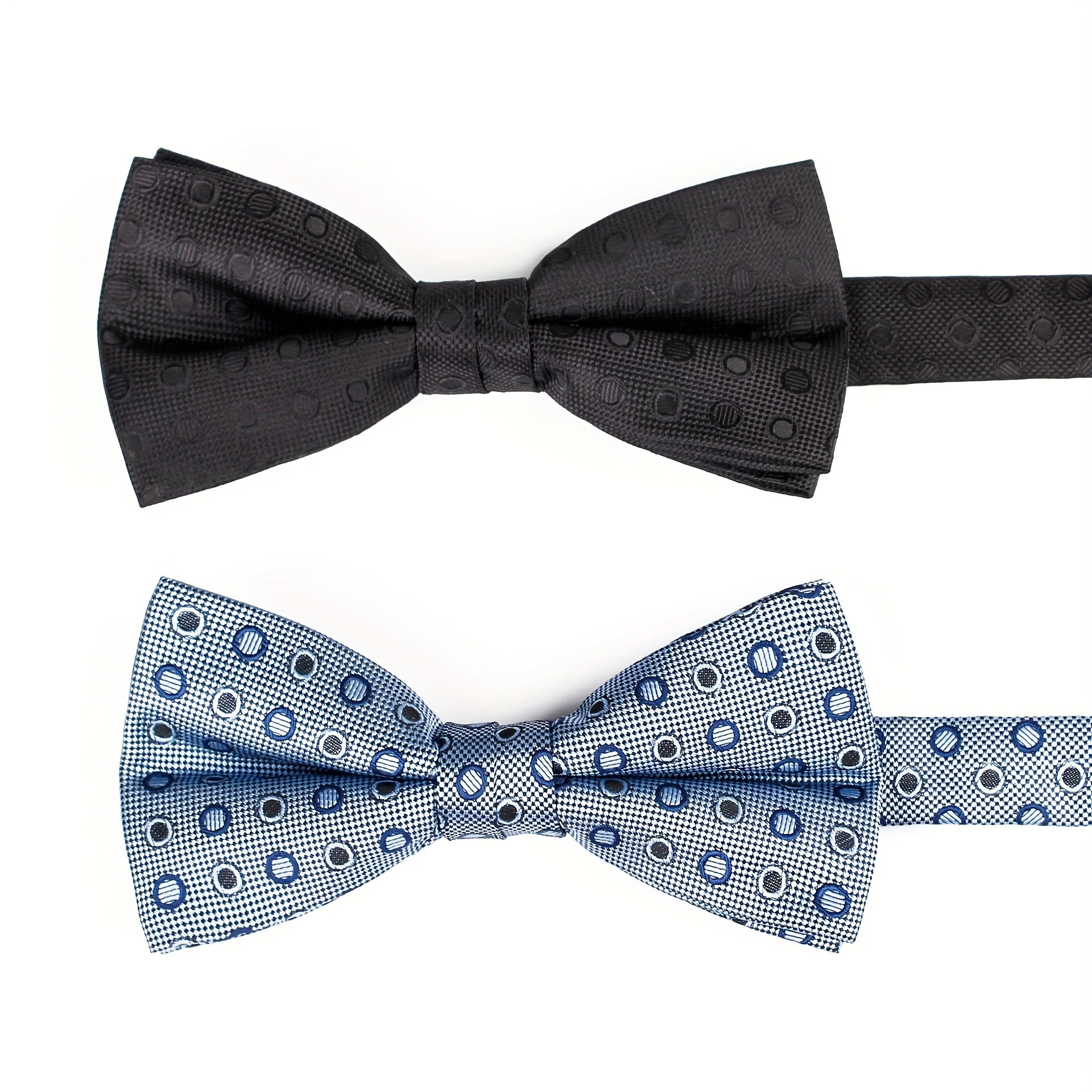 Men's Polka Dot Circle Bow Tie Classic Bow Tie Collar Flower