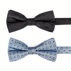 Men's Polka Dot Circle Bow Tie Classic Bow Tie Collar Flower