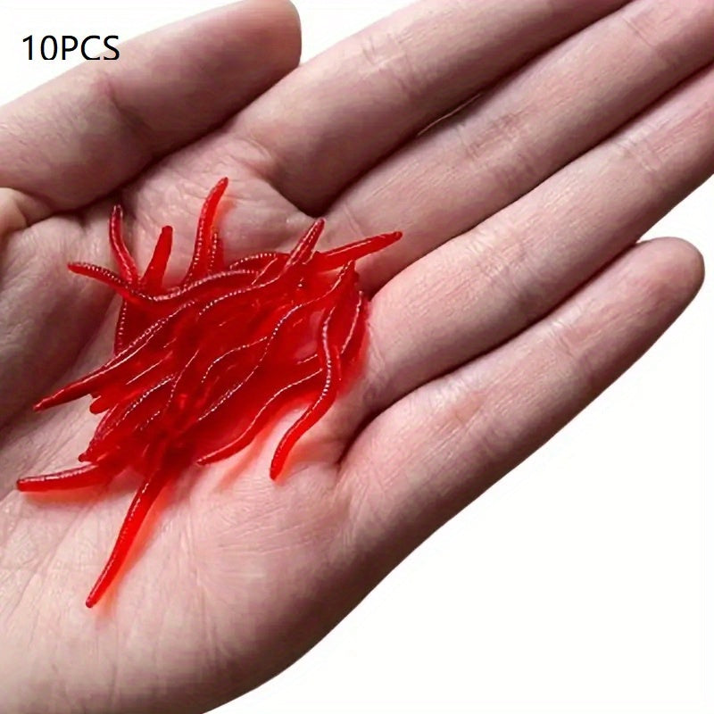 Bionic Bloodworm Grub Soft Silicone Lure for Bass Trout Fishing