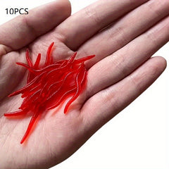 Bionic Bloodworm Grub Soft Silicone Lure for Bass Trout Fishing