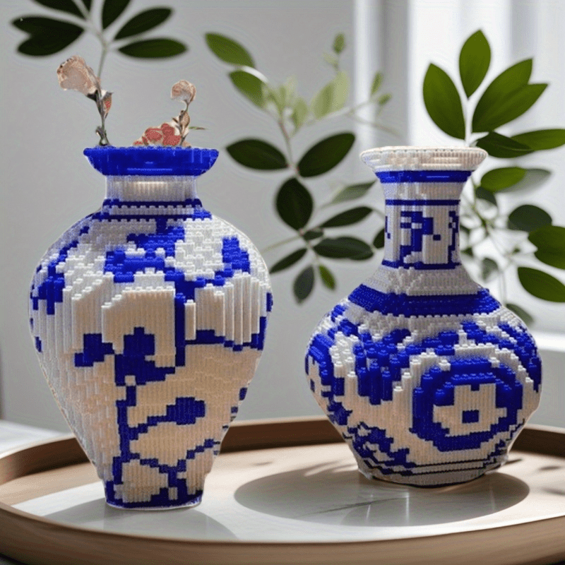 5000pcs Combination Puzzle & Porcelain Vase Building Block Model