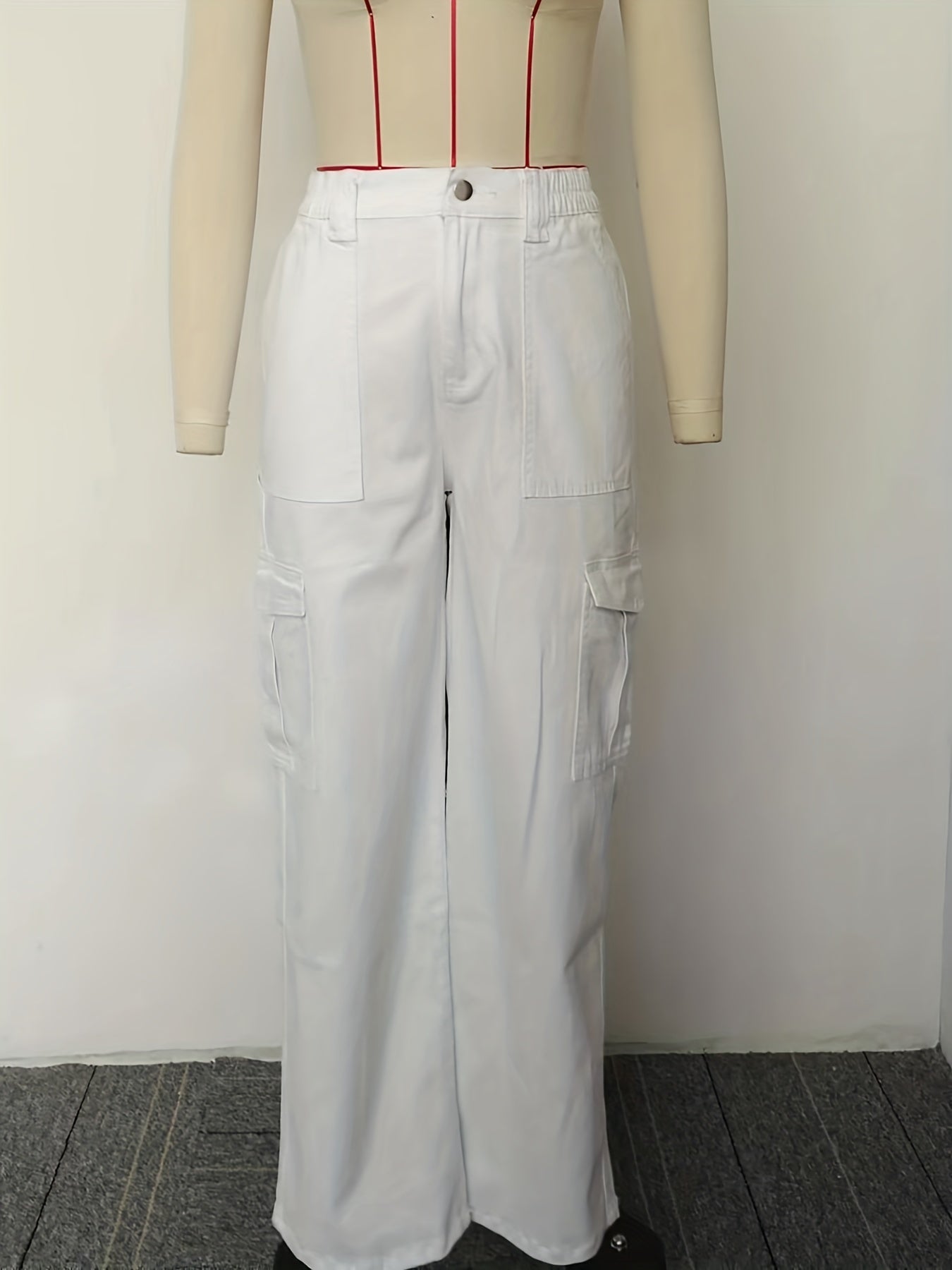 Vintage Khaki Cargo Pants Y2K Kpop Style Women's Jeans