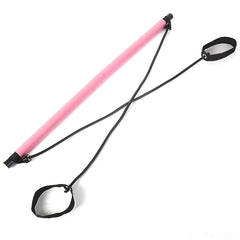 Non Slip Portable Pilates Exercise Bar Resistance Band Women Gym Yoga Pilates