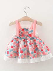 Baby Girls Rabbit Floral Cami Dress For Summer