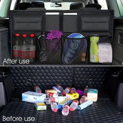 Car Trunk Storage Bag Oxford Cloth Hanging Bag Foldable Debris Storage