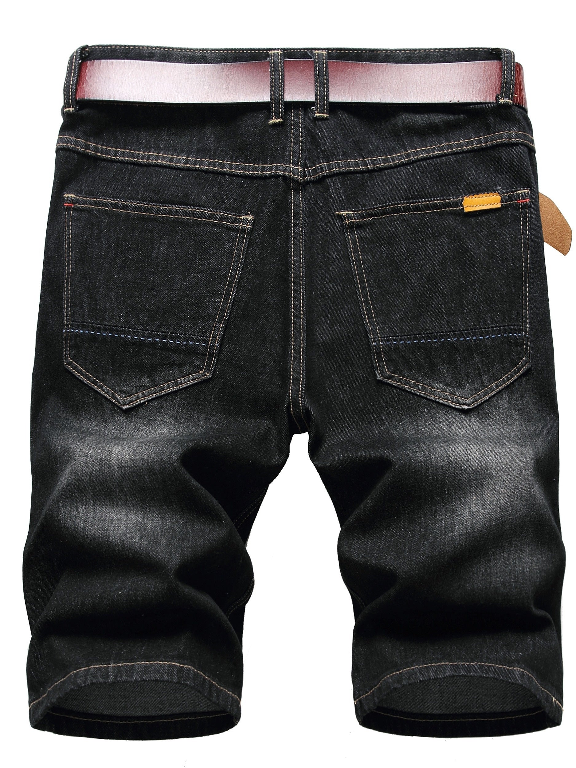 Men's Ripped Denim Shorts for Outdoor Hiking