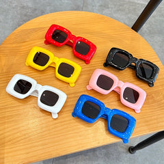 Square Inflated Lip Sunglasses UV400