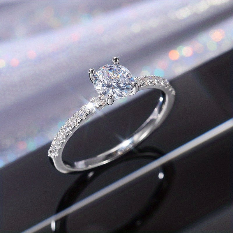Rhinestone Decor Ring Holiday Party Jewelry Gift For Girls