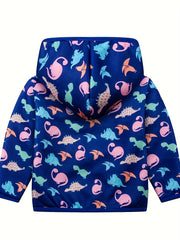 Toddler Fleece Jacket Baby Boys Girls Zip Up Hoodie Thick Warm Coat