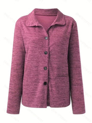 Vintage Button Front Lapel Neck Jacket